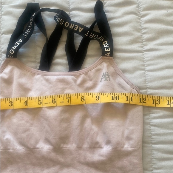 Aeropostale Blush Pink /Light Purple Sports Bra M - Picture 3 of 6
